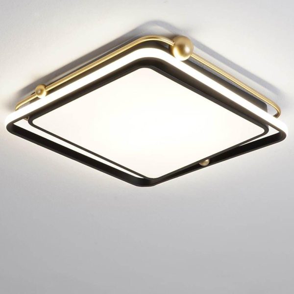 Squares Artistic LED Flush Mount Ceiling Light for Bedroom - Image 3