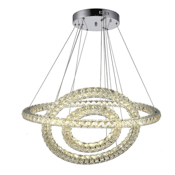 Luxury Crystal LED Chandelier 3-Tier Geometric or Stacked LED Pendant light - Image 14