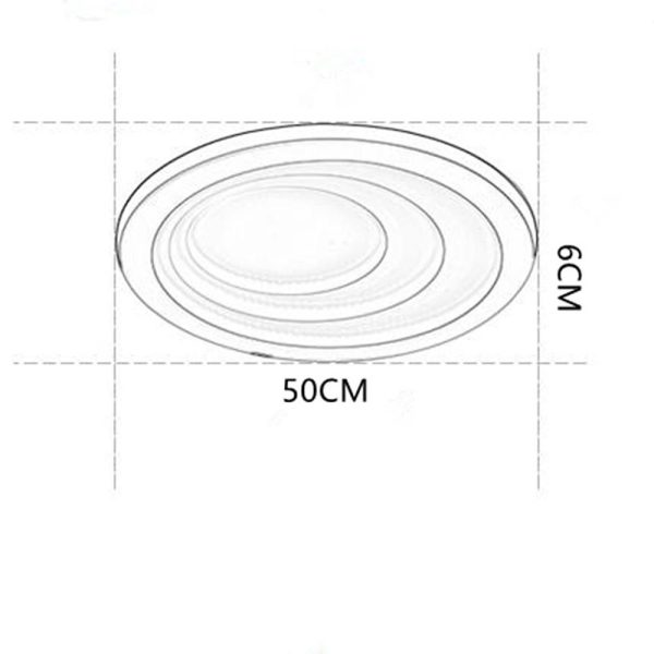 4 Graduated Circles LED Nordic Ceiling Lights Flush Mount Lighting - Image 7