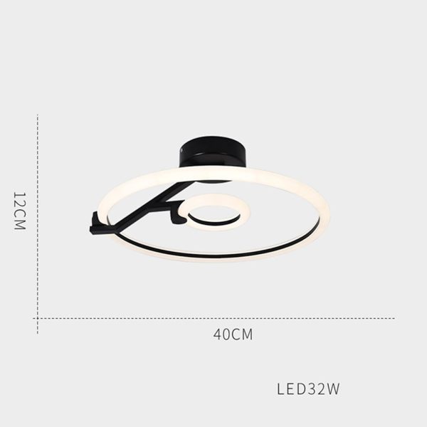 Rings Flush Mount Ceiling Light Abitrary LED Light - Image 6