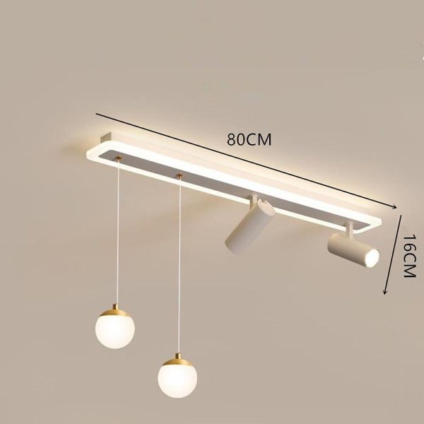 Modern Blending Flush Mount and Pendant LED Ceiling Light for Kitchen Island - Image 6
