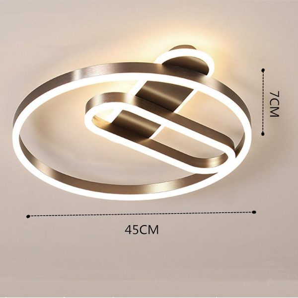 Geometric Circle LED Modern Flush Mount Lighting Ceiling Lights Hanging Light - Image 7