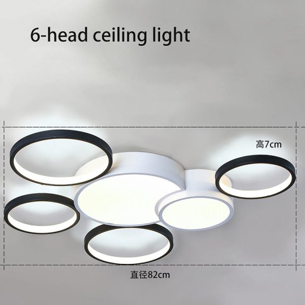 Multiple Circles LED Nordic Ceiling Lights Flush Mount Lighting - Image 9