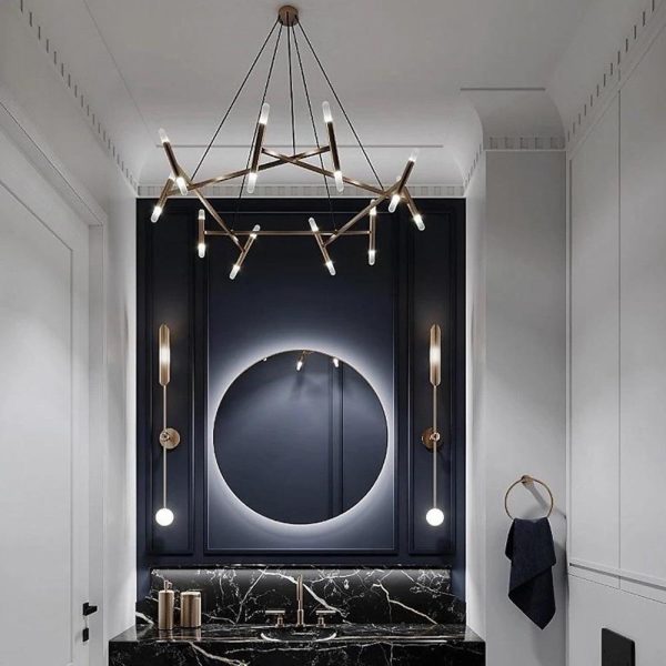 Artistic Modern Industrial Sputnik Chandelier - Image 2