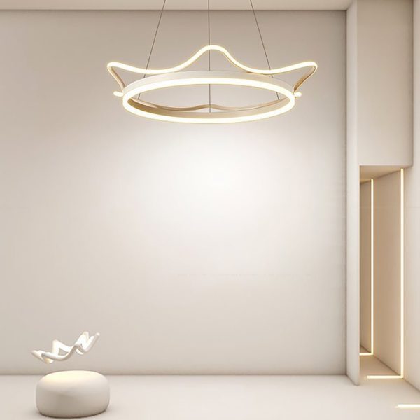 Imperial Crown Modern Chandelier Dimmable Ceiling Light with Remote - Image 7