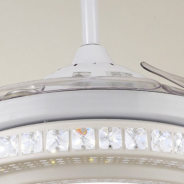 Intelligent Frequency Conversion Dimming LED Ceiling Invisible Fan Chandelier - Image 8