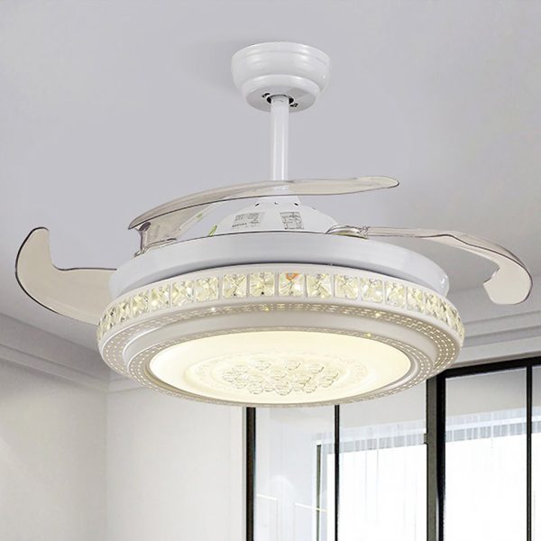 Intelligent Frequency Conversion Dimming LED Ceiling Invisible Fan Chandelier - Image 6