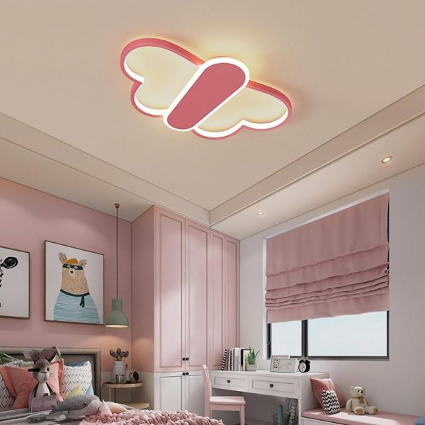 Cartoon Butterflies Shaped LED Dimmable with Remote Modern Ceiling Lights - Image 2