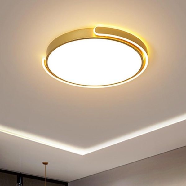 Rounded Flush Mount Ceiling Light Minimalist Acrylic LED Light - Image 4