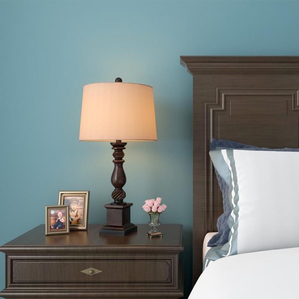 24 inch Rustic Bronze Resin Traditional Table Lamp - Image 2