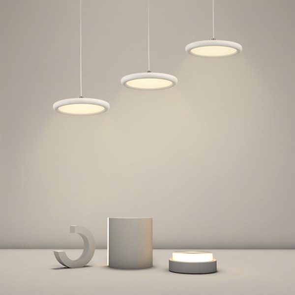3 Piece Set Geometric Shaped Modern Pendant Light Fixtures Ceiling Lights - Image 3