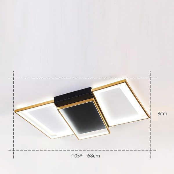 Rectangle Round LED Modern Flush Mount Lighting Ceiling Lights Chandeliers - Image 8