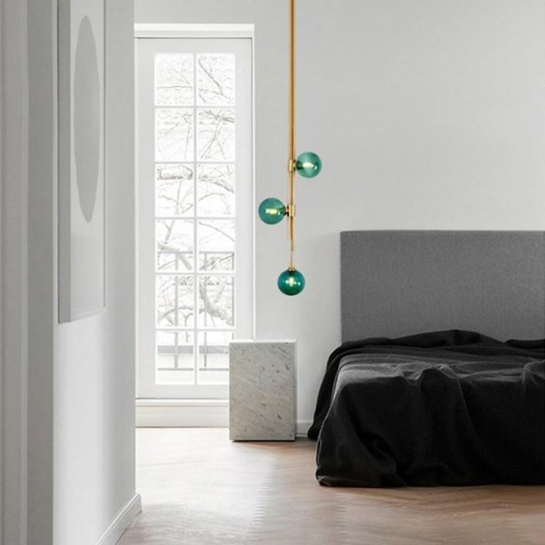 Elongated Gold Pendant Light Metal Glass Industrial Pendant Lighting - Image 3