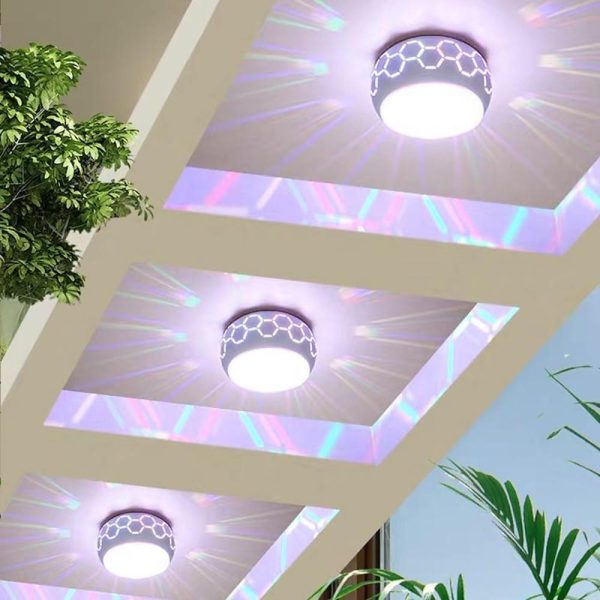 Globe Flush Mount Drum Light Hallway Entryway LED Ceiling Light - Image 4