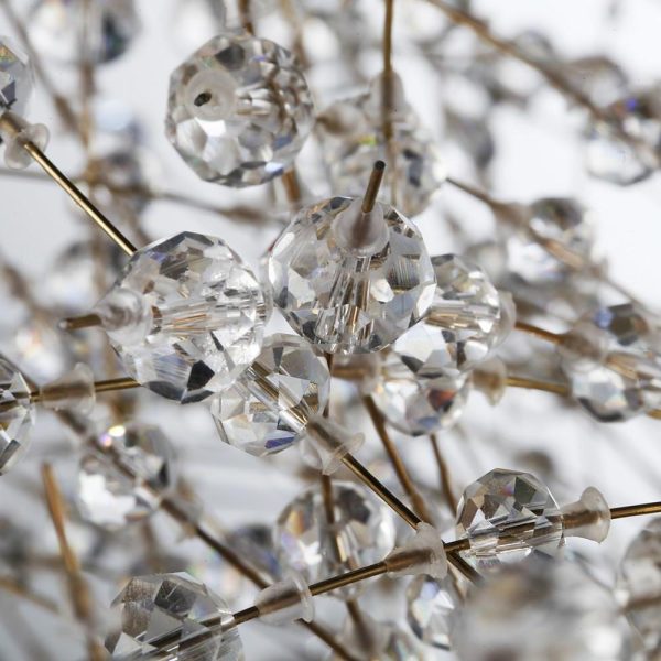 Round Design Crystal Metal LED Antique Chandeliers Kitchen Pendant Lighting - Image 10