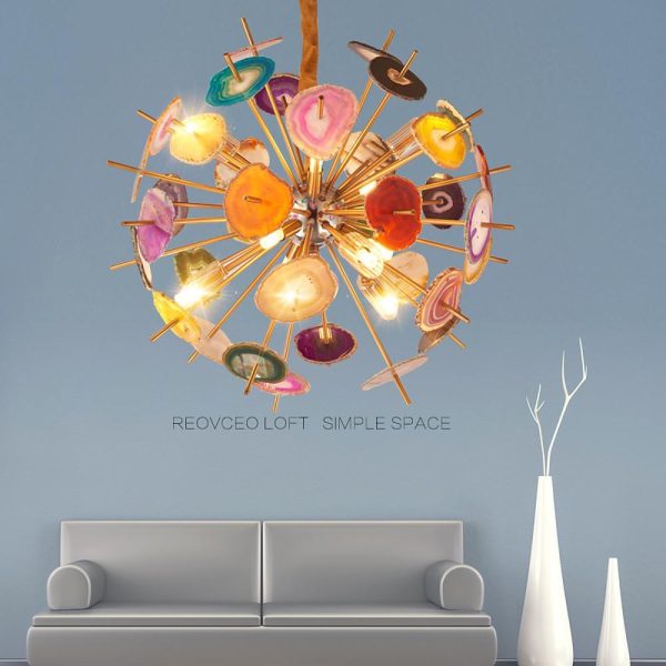 3 Light Colorful Globe Design LED Modern Chandeliers Pendant Light - Image 2
