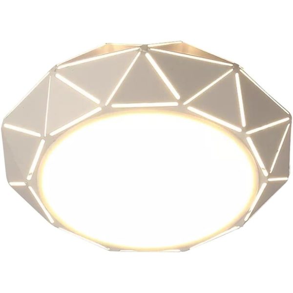 Geometric Drum Shaped LED Modern Flush Mount Lighting Ceiling Lights - Image 13