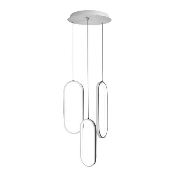 Modernist Curved 3 Rectangle Chandeliers Island Kitchen Dining Room Lighting Ceiling Light - Image 6