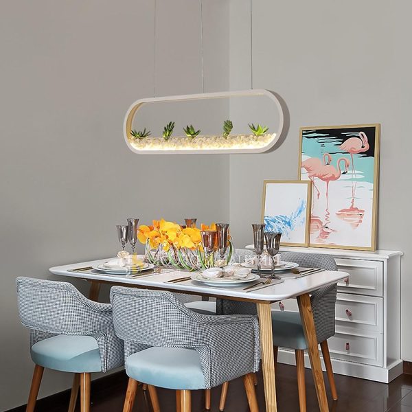 Rounded Corners Rectangular Modern Kitchen Pendant Lights Ceiling Light - Image 2