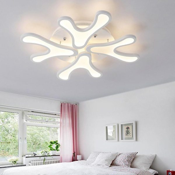 Creative Flower Dimmable LED Nordic Ceiling Lights Flush Mount Lighting - Image 2