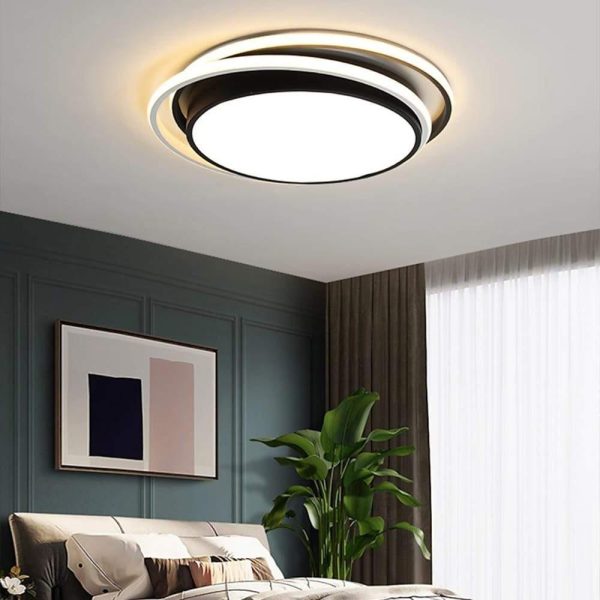 Minimalist Circular Dimmable LED Modern Flush Mount Ceiling Lighting - Image 2