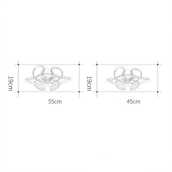 3 Bladed Cluster Modern Ceiling Fan with Light - Image 6