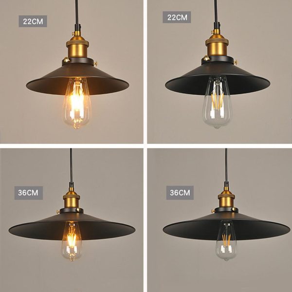 Adjustable Industrial Metal Stylish Cone-Shaped Pendant Lighting - Image 14