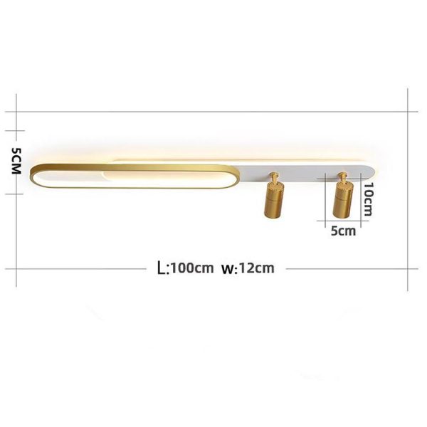 Spotlight Rectangles Metal Modernist Style Design Flush Mount Lighting LED Ceiling Light - Image 8