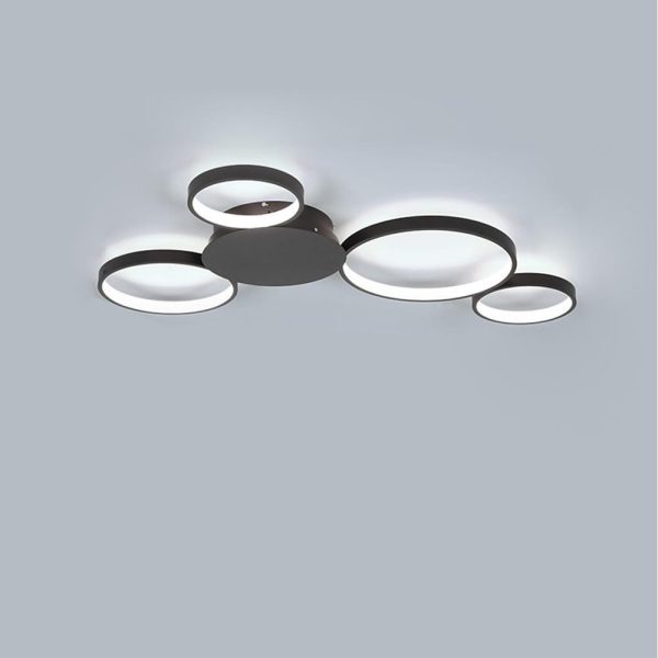 Multi Circle Flush Mount Ceiling Light Modern LED Light - Image 3