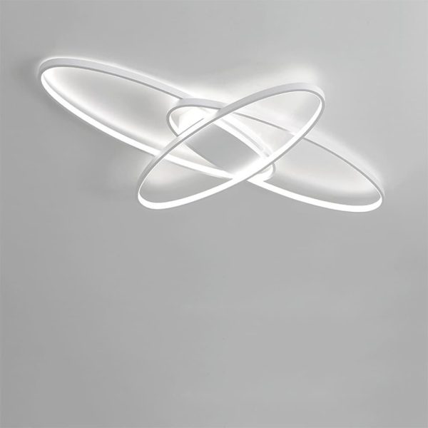 Overlapping Oval LED Modern Ceiling Light Flush Mount Lighting Ceiling Lamp - Image 7
