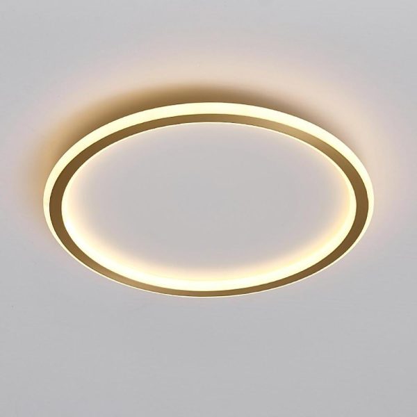 Circle Design Minimalist Nordic Integrated LED Flush Mount Ceiling Light - Image 5