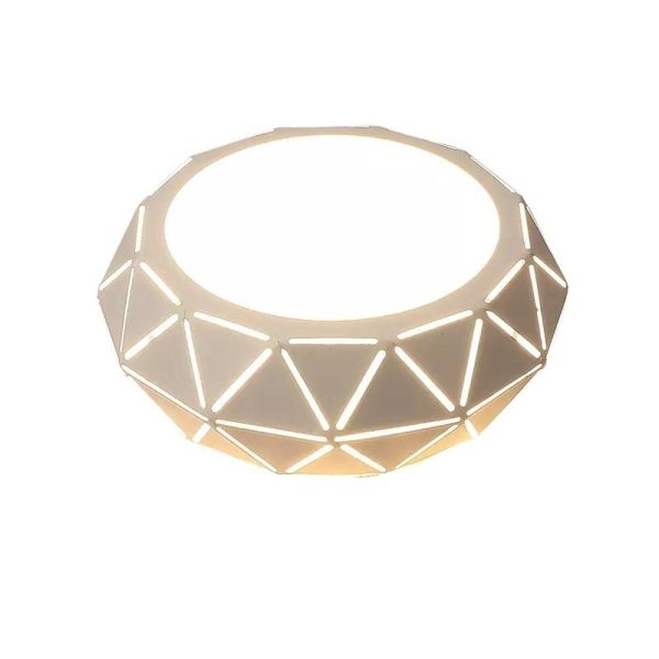 Geometric Drum Shaped LED Modern Flush Mount Lighting Ceiling Lights - Image 12