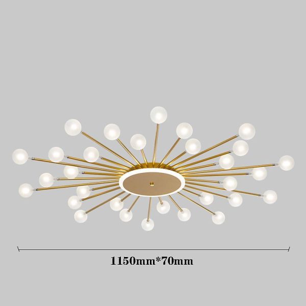 24 Lights LED Glass Metal Nordic Hanging Ceiling Lights Pendant Lights - Image 7