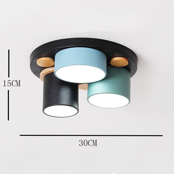 Rounded Cylindrical LED Modern Ceiling Lights Flush Mount Lighting - Image 7