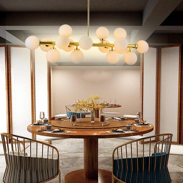 35'' LED 16 Bulbs Molecular Pendant Lighting Pendant Light Fixtures For Living Room - Image 4