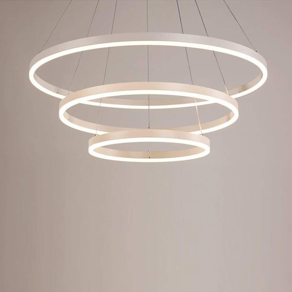 3 Circle Graduated Bedroom Pendant Lights Remote Control Pendant Lighting - Image 11