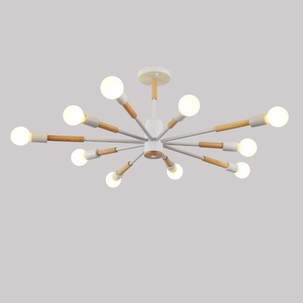 10-Light LED Nordic Style Flush Mount Lighting Ceiling Lights Chandelier - Image 8