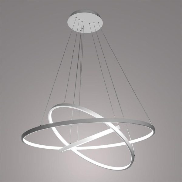 Adjustable Interweaved Ring Dimmable LED Modern Chandeliers Pendant Light - Image 4