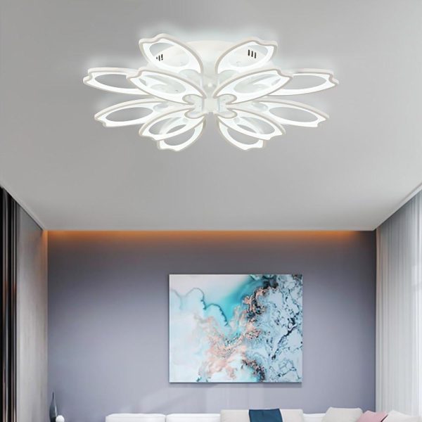 Flower Novelty Flush Mount Ceiling Light Fixtures Modern LED Ceiling Light - Image 7