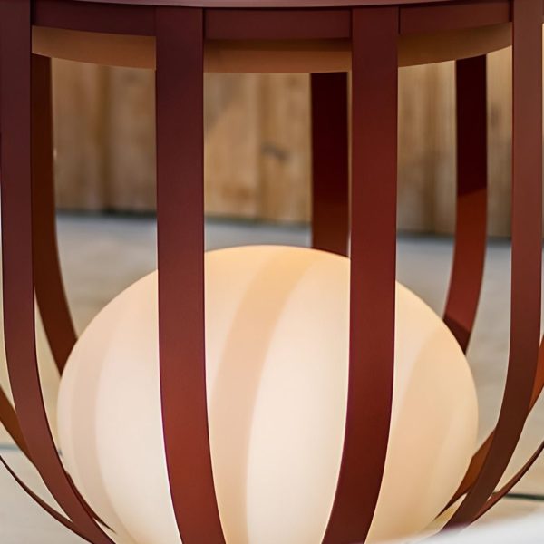 Industrial Solar Outdoor LED Floor Lantern Lamp with Tray - Image 16