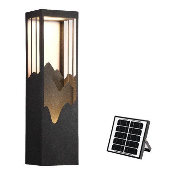 Mountain Scenery LED up Down Lighting Waterproof Solar Wall Lamp Porch Lights - Image 15