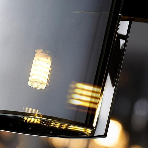Circular LED Electroplated Metal Acrylic Modern Chandeliers Pendant Light - Image 5