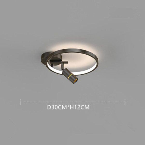 LED Circle Spotlight Modernist Single Dimmable Flush Mount Ceiling Light for Bedroom - Image 8