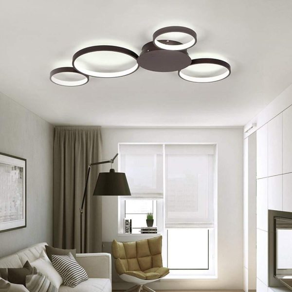 Multi Circle Flush Mount Ceiling Light Modern LED Light - Image 5