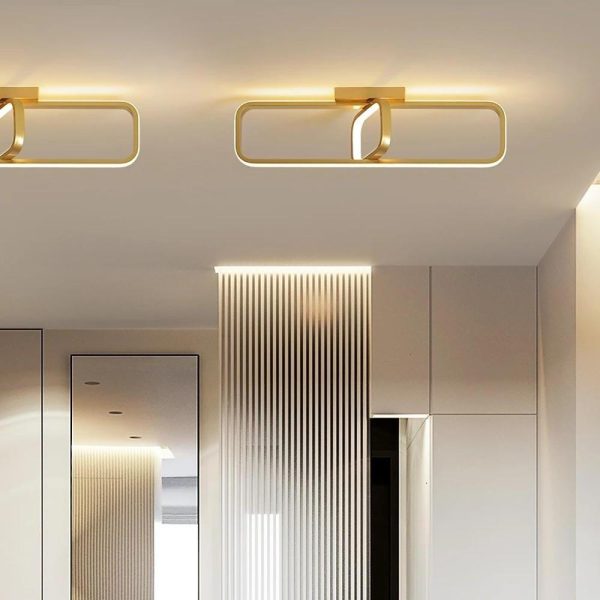Rectangles Dimmable LED Modern Flush Mounted Lighting Ceiling Lights - Image 4