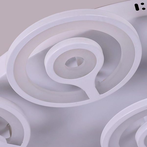 Round Flower Shaped LED Modern Flush Mount Lighting Ceiling Lights Hanging Light - Image 10