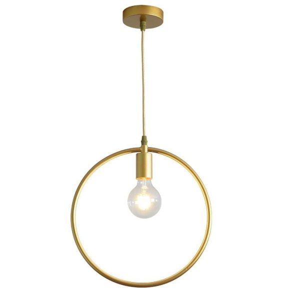 Metal Black and Gold Pendant Light Rounded Square Pendant Lighting - Image 15