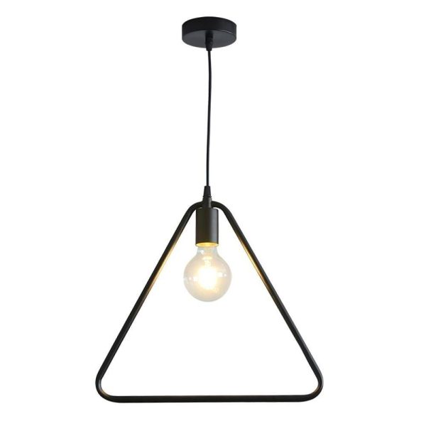 Metal Black and Gold Pendant Light Rounded Square Pendant Lighting - Image 13