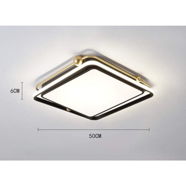 Squares Artistic LED Flush Mount Ceiling Light for Bedroom - Image 8