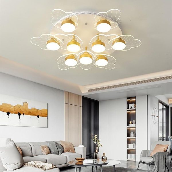 Acrylic Flower Design LED Nordic Ceiling Light Flush Mount Lighting - Image 4